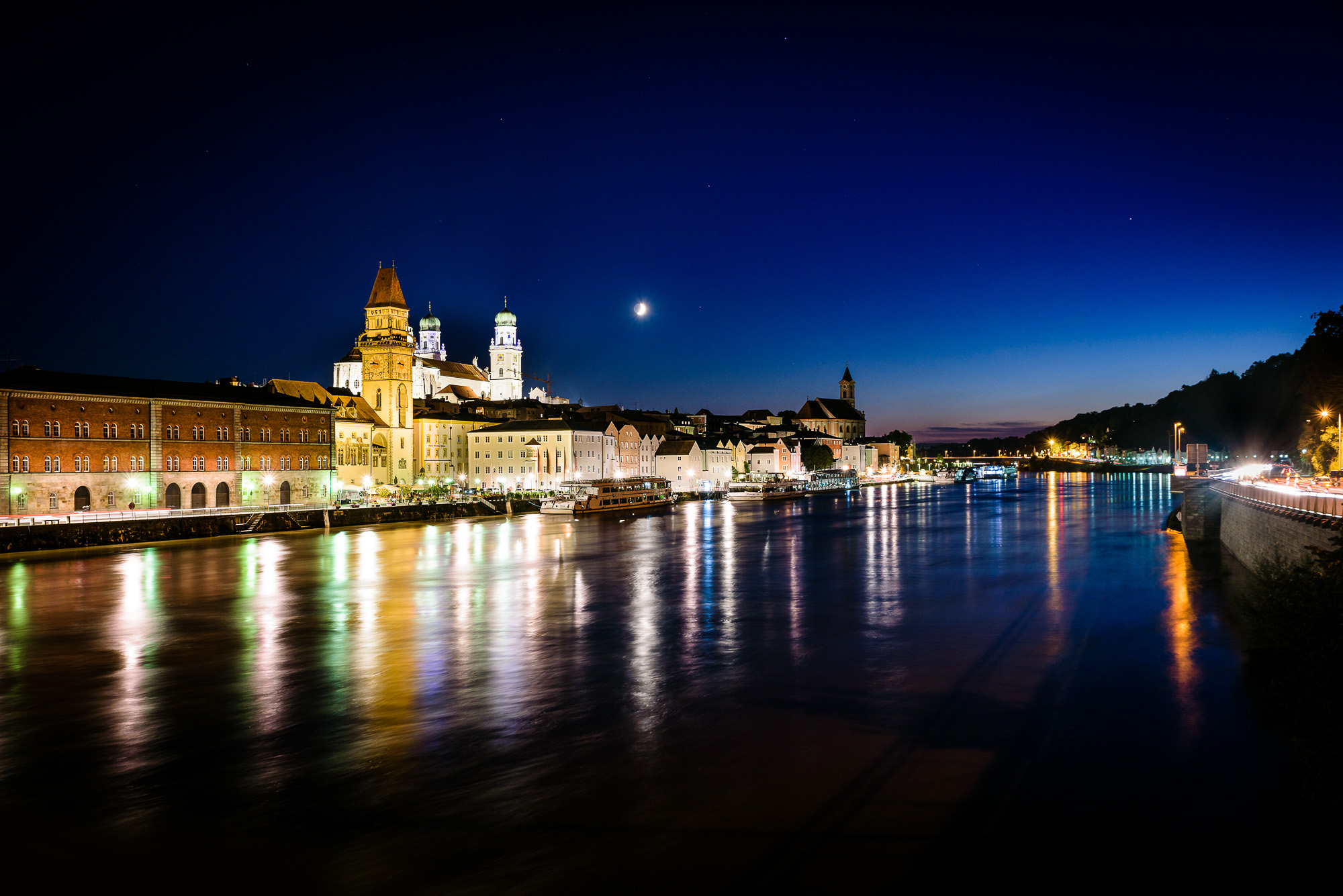 Passau Dom bei Nacht