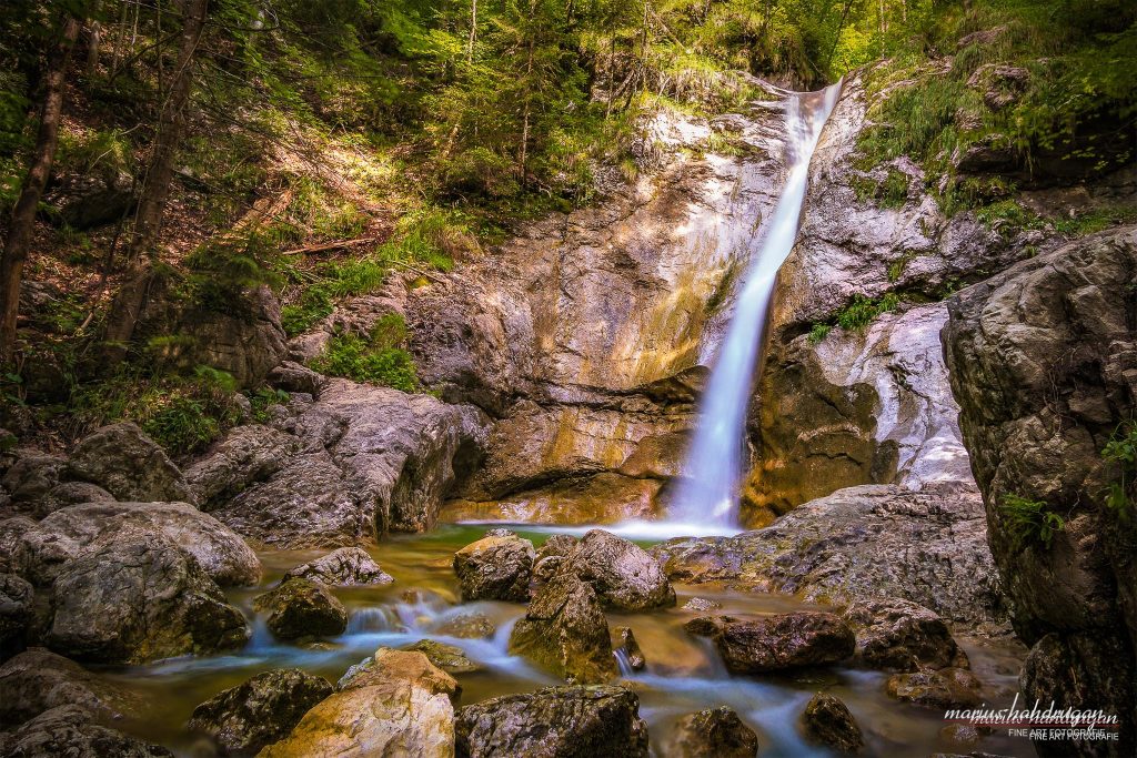 Naturpools und Wasserfall am Königssee